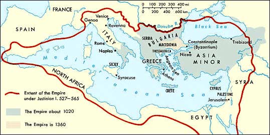 influence of the byzantine empire